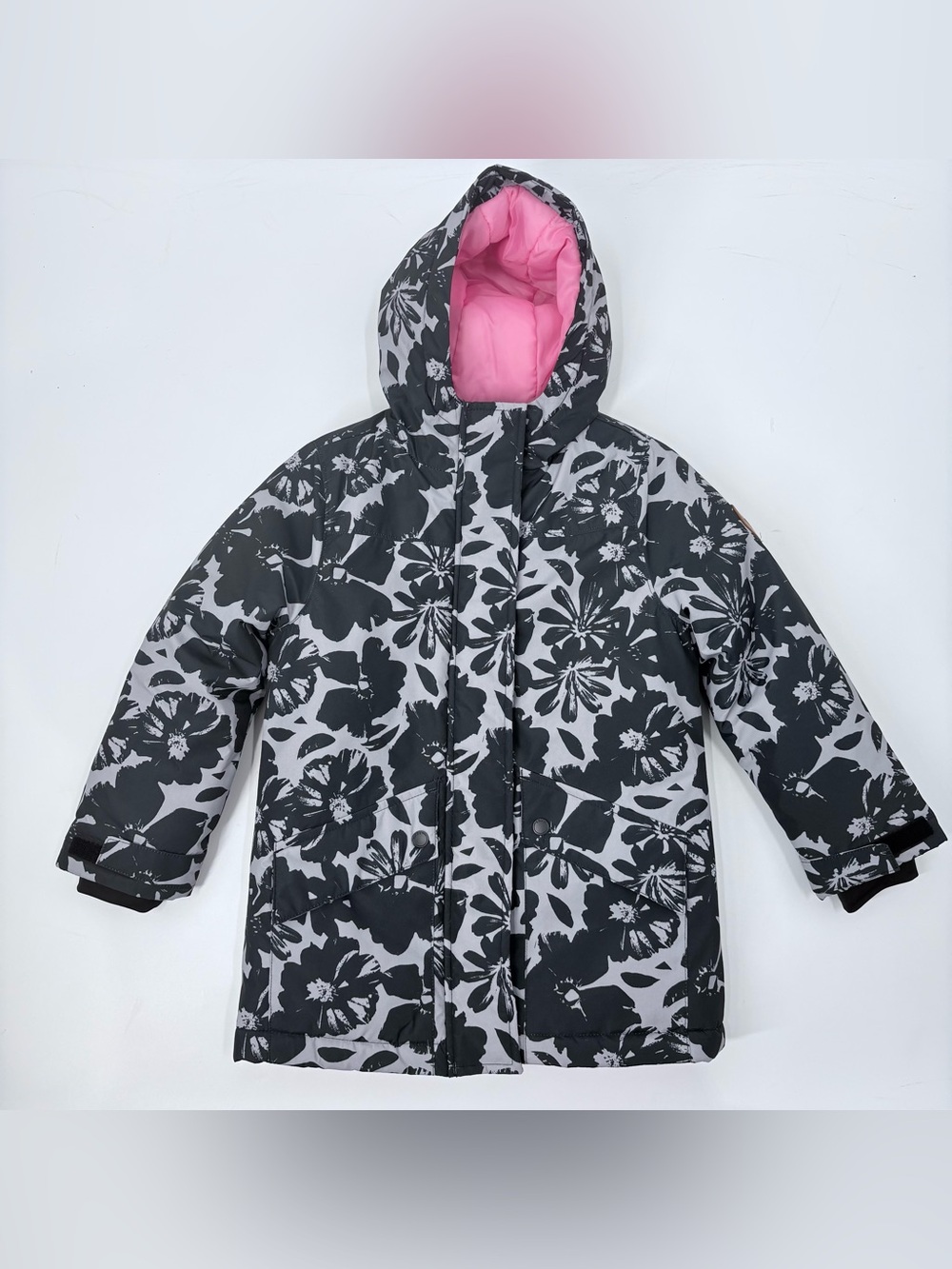 Roxy Youth Girls Floral Hooded Parka Jacket